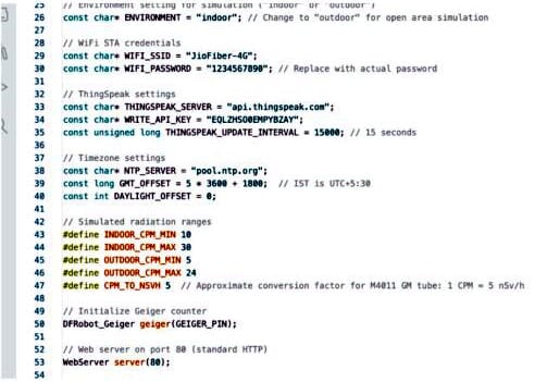 Real-Time Nuclear Radiation Monitoring code