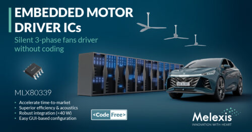 Melexis Enables Fast, Code-Free 3-Phase Fan Design with Intuitive Motor Driver