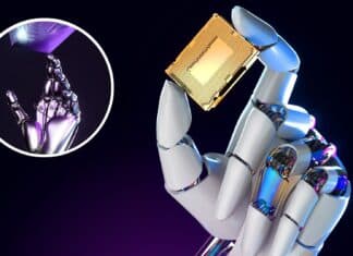 Humanoid Hand Senses Finger Position in Real Time