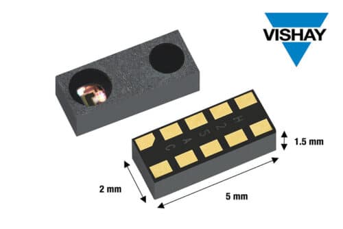 Vishay High Sensitivity Proximity Sensor Offers Medium Distance Detection Up to 600 mm in Compact Package
