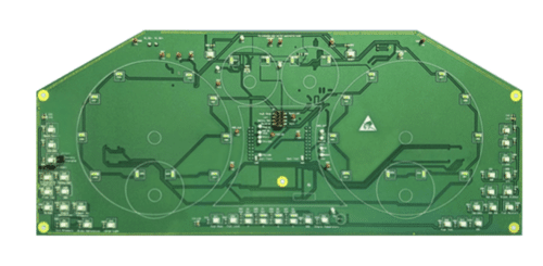 TIDA-01628 - Reference design for automotive cluster driver notification functions (top design image)

