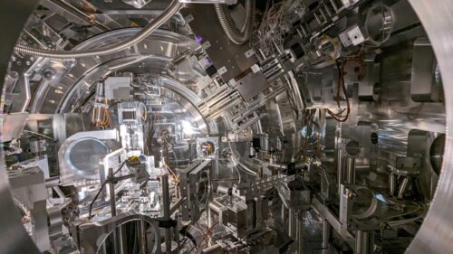 Target chamber at the High Energy Density instrument at the European XFEL.