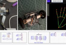 AI Hand Gesture Controlled Mini Robot AI Hand Gesture Controlled Mini Robot PCB Using MediaPipe and DRV8833