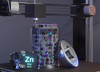 3D-Printed Zinc-Ion Battery Stores Seven Times More
