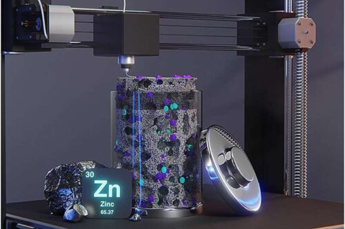 A UCLA-led research team developed a 3D-printed electrode with a hollow structure that expanded the capacity of hybrid zinc-ion energy storage devices. Credit: Maher El-Kady/UCLA