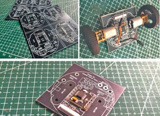 Compact Robotic Platform With Motor Driver On Chassis PCB