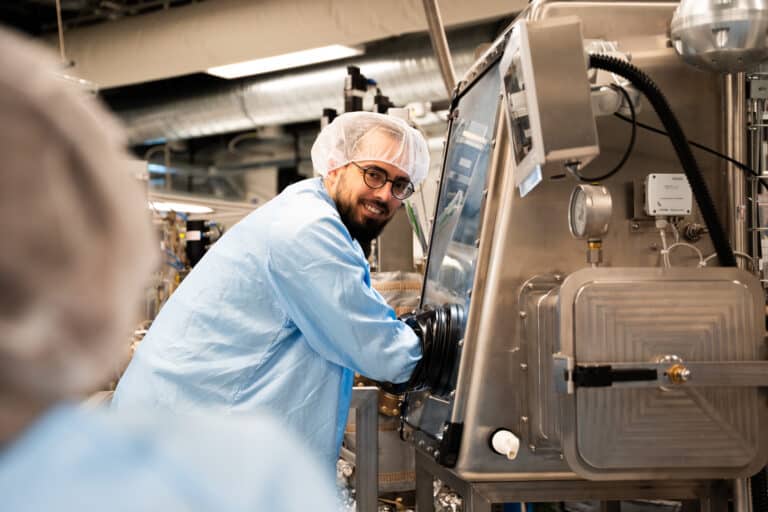 At Microsoft’s Quantum Lab in Lyngby, Denmark, scientists, software engineers and fabrication experts are using agentic AI across many of their processes to speed the development of more reliable topological qubits. Photo courtesy of Microsoft.