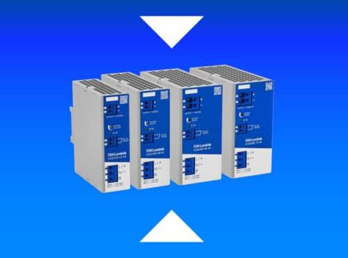 TDK expands cost-effective series of DIN-rail mount power supplies to include 12, 48, and 72 V output models