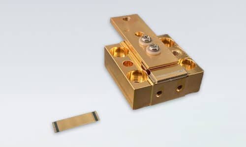 LD bar (left), evaluation setup (right)