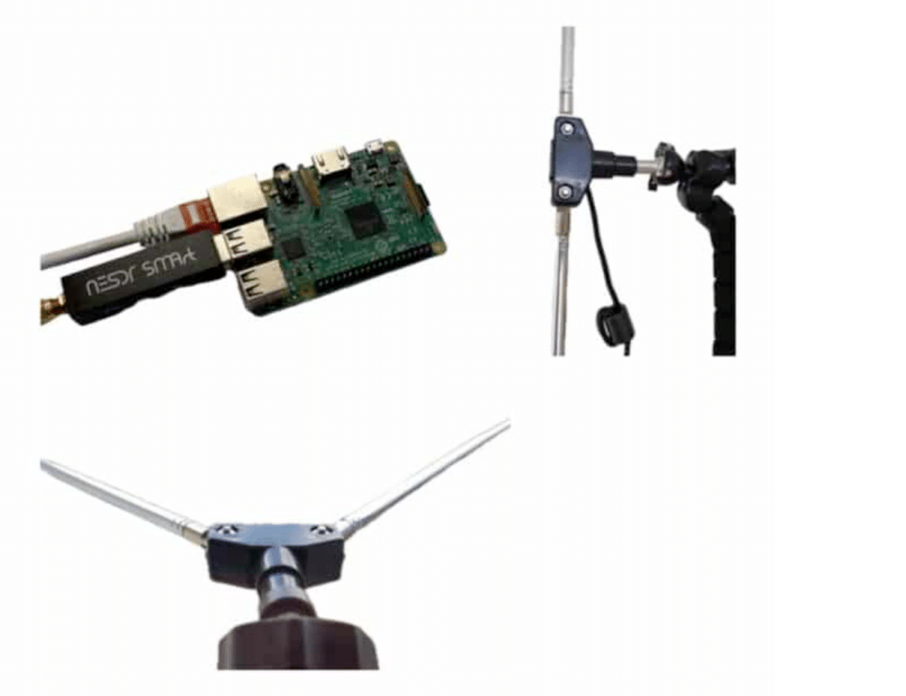 Connection of RTL-SDR module and antenna