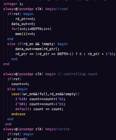 FIFO code snippet 