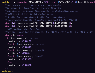 Route Computation code snippet
