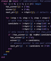 Switch Allocator code snippet 