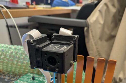 Called SpiderCam, the new device senses depth the same way that jumping spiders judge distances before making a high precision hop. The camera produces real-time 3D maps while consuming less than a watt of power. That's less energy than used by a standard nightlight. Credit: Emma Alexander/ Northwestern University