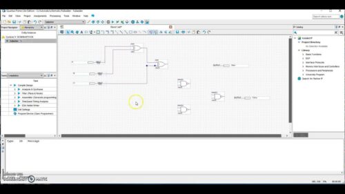 Creating a schematic diagram in Quartus Prime Lite Edition