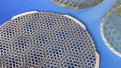 YRu3B2 and LuRu3B2 owe their superconductivity to electrons in a kagome lattice inspired by Japanese basket weaving.