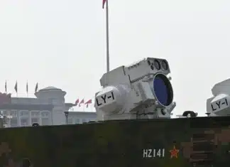 AI Guided Backpack Lasers Counter Drones