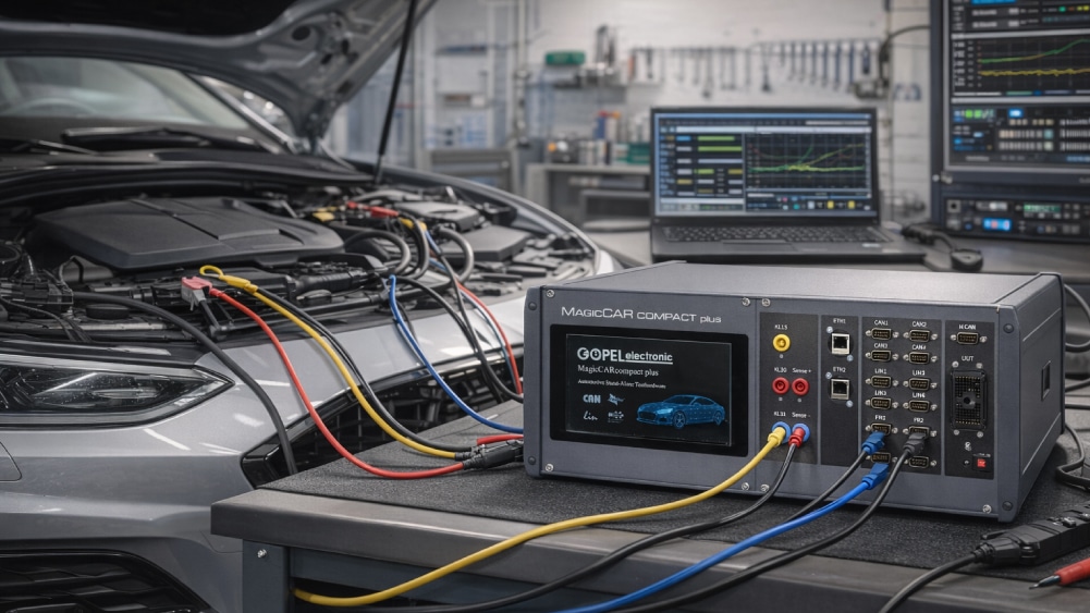 Scalable desktop test platform for modern automotive
control units