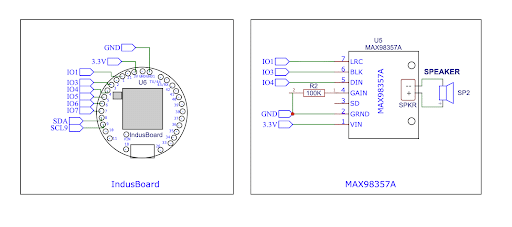 Circuit for offline text-to-speech device using ESP chip