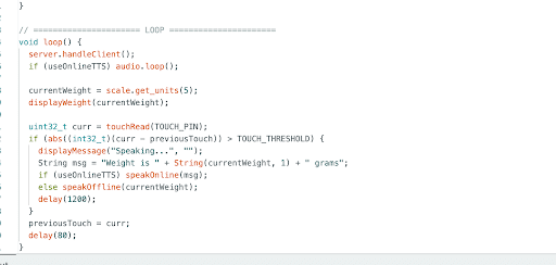 Loop function handling rest of function for device in loop