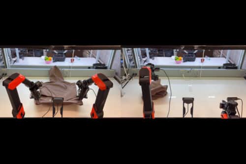 A new method developed by MIT researchers makes robots better at thinking ahead while they are acting, such as when folding laundry, leading to smoother motions and quicker reactions.
Photo Credit: Courtesy of the researchers