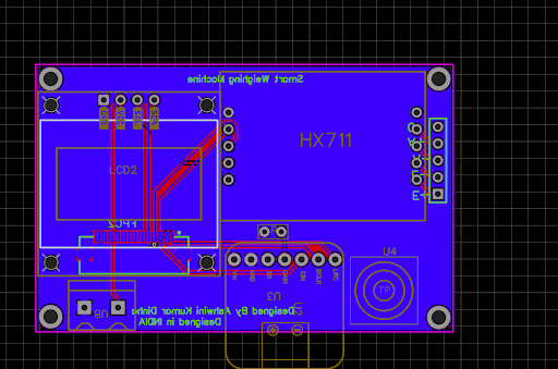 PCB layout and design of Weighing Scale