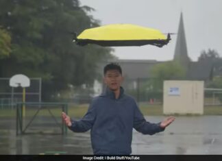 Drone Umbrella Tracks Users Autonomously