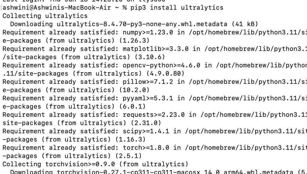 Installing the dependencies
