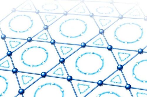 Schematic diagram illustrating the Kagome lattice and loop-current order within the lattice (AI-generated). Credit: KAIST