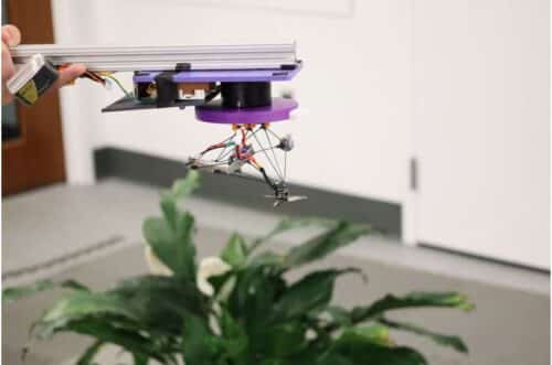 Components are spread around the drone—at different heights and different angles with lots of space in between—to prevent them from visually overlapping when spinning. So, when everything blurs together, the drone becomes a faint, semi-transparent cloud rather than a distinct shape