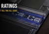 Close-up of glowing dust particles inside a foldable phone's hinge mechanism, titled IP Ratings Don't Tell the Full Story