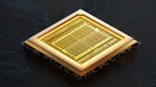 Concept image of a GaN chip.
