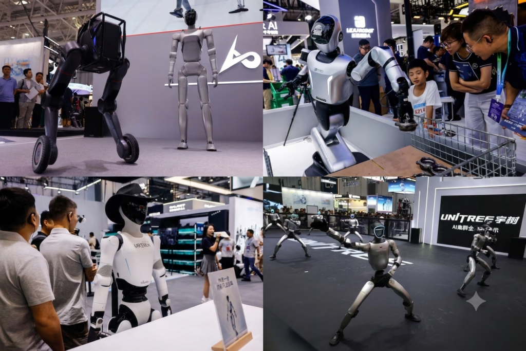 Humanoid platforms from Unitree, UBTECH and Leju demonstrated different approaches to mobility, interaction and embodied AI at the World Robot Conference.