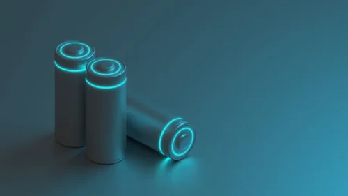 An illustration of a sodium-ion battery.