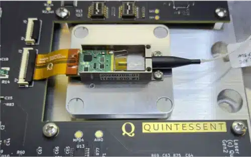 Following a Series A investment round which raised $40m, optical interconnect startup, Quintessent, is sampling its single-chip quantum dot-based DWDM (dense wavelength division multiplexing) comb laser.