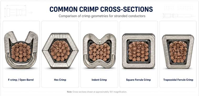crimp cross sections
