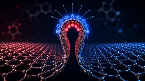 Rice University researchers have shown that tiny wrinkles in graphene can change the material’s electrical properties. Credit: Ajayan lab/Rice University