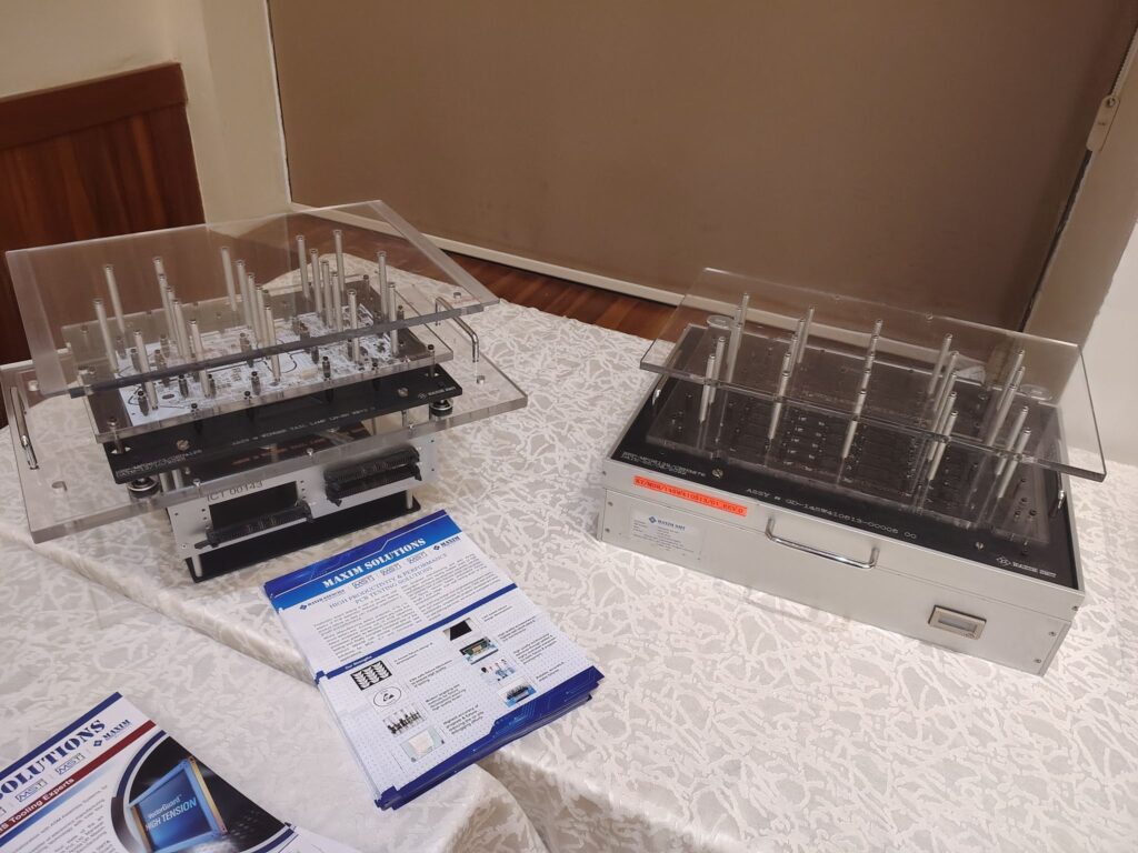 Production testing solutions covering manufacturing defect analysis, in-circuit testing, functional testing, and related electronics manufacturing checks.