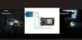Check Your Projector Lamp Health With This ESP32 and BH1750 Project projector lamp brightness measurement