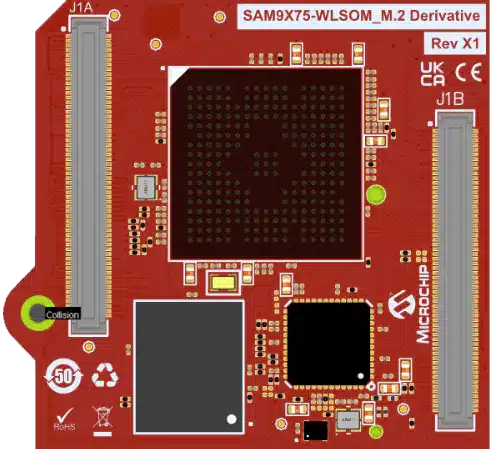 SAM9X75 System on Module with M.2 Interface Reference Design