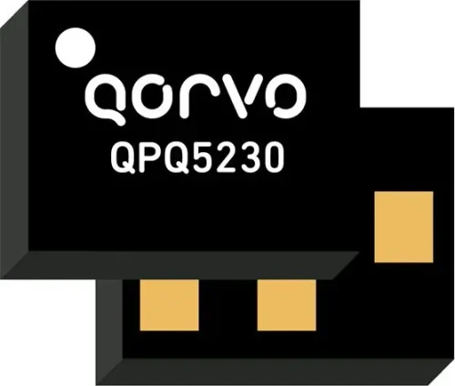 Qorvo’s QPQ5230 is a high-performance, high power Bulk Acoustic Wave (BAW) band-pass filter with extremely steep skirts, simultaneously exhibiting low loss in the Wi-Fi band and high near-in rejection in the adjacent bands.


