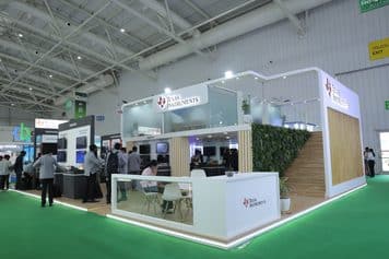 Texas Instruments’ booth at electronica India 2026 in Bengaluru