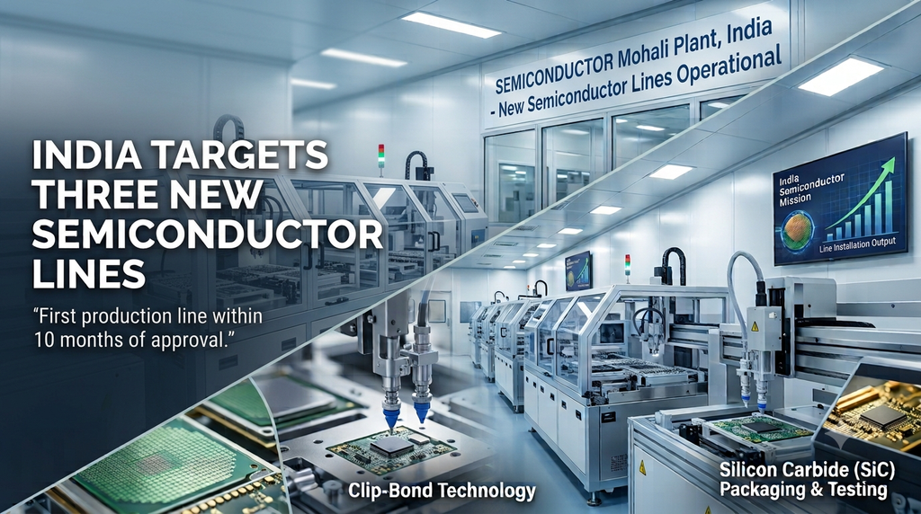 CDIL expands India’s semiconductor packaging capacity with three new OSAT production lines in Mohali.