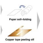Paper-Based Sensors Self-Fold Around Body Parts Automatically
