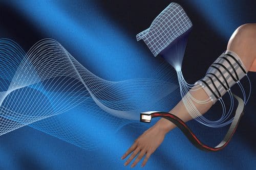 Caption:
“In physical therapy, you often need to gather patient data on how they are moving and stretching their arm during rehabilitation. Surface shape sensing could be very useful in that way,” says graduate student Qifan Yu.
Credits:
Credit: Courtesy of the researchers; edited by MIT News
