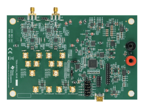 TIDA-010133 - High-impedance, 500MHz bandwidth, oscilloscope analog front-end reference design (top design image)