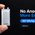 Anode-Free Lithium Battery Reaches 467Wh/kg