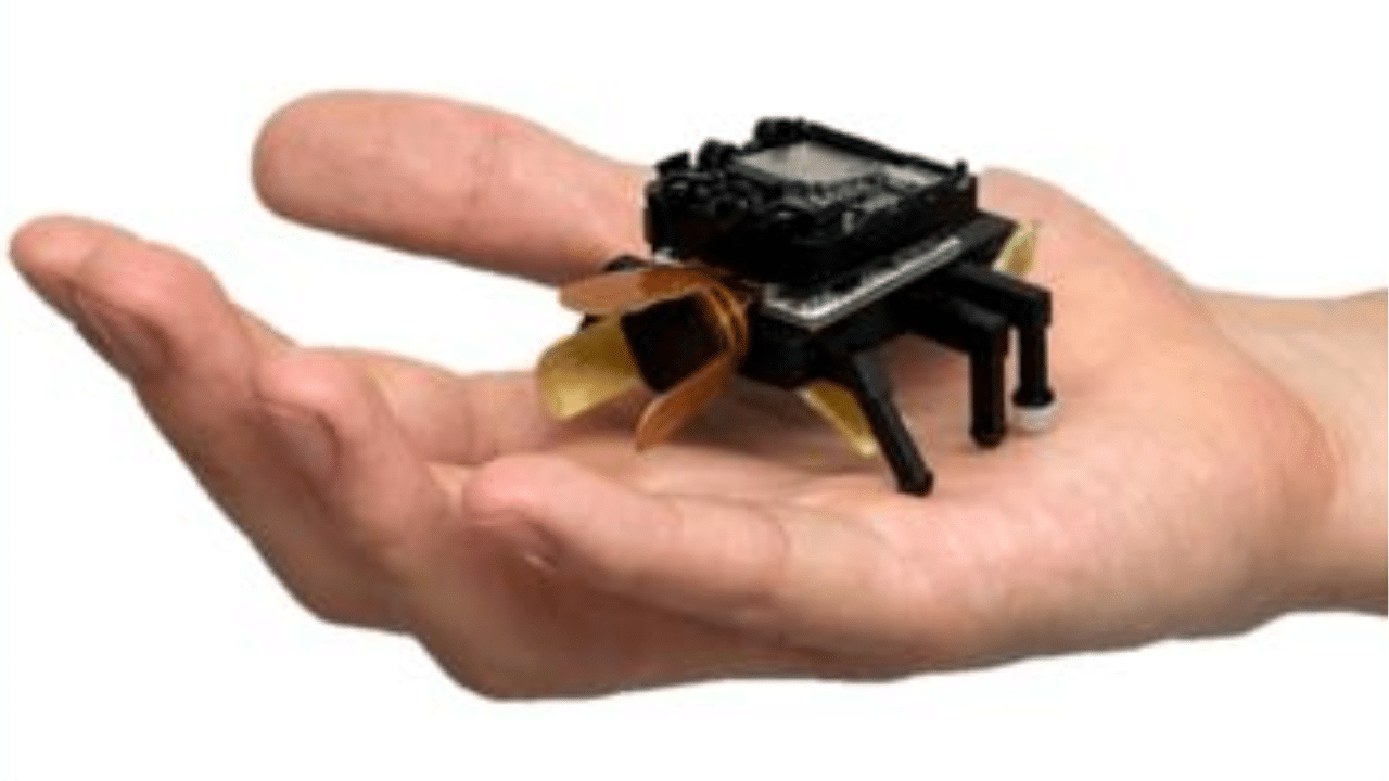 Fotografía del BeetleBot en miniatura (imagen de KAIST)