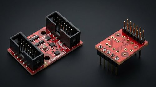 The UEXT-LVL-SHIFT on the left and BB-LVL-SHIFT on the right