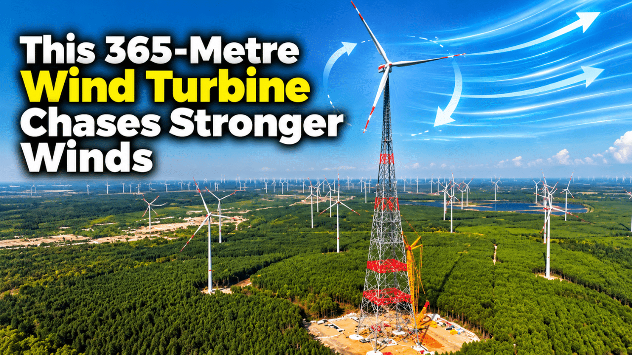 This 365-Metre-Tall Wind Turbine Chases Stronger Winds